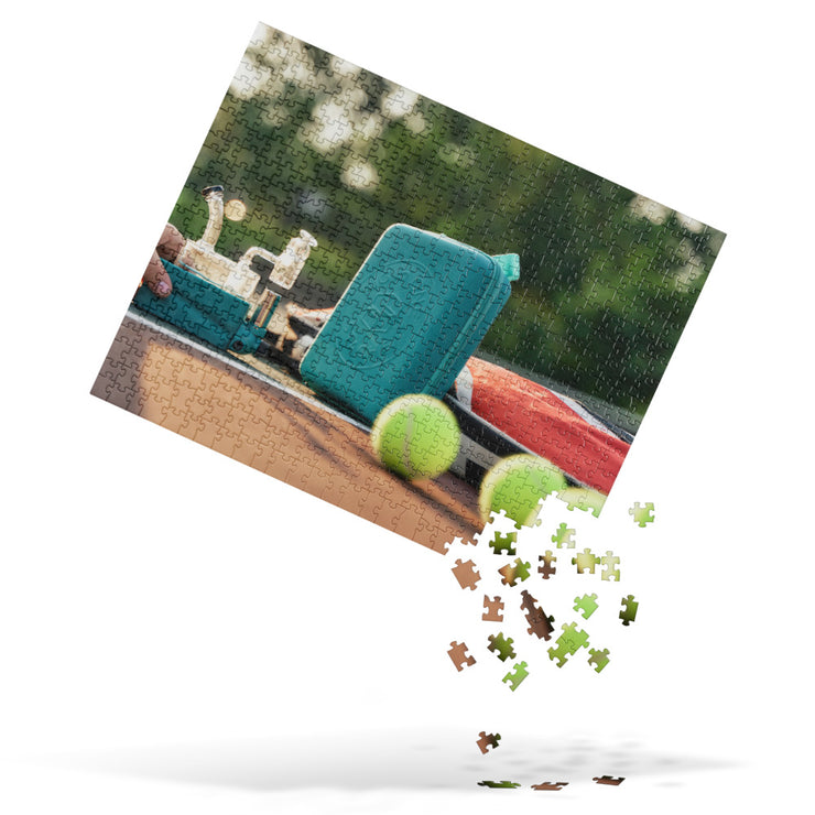 Stache Rio Tennis shot Jigsaw puzzle